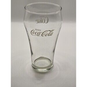 Coca-Cola “Enjoy Coke” soda fountain glass.Details:Height: 6 inchesClassic...